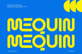 Mequin || Modern Decorative Display Font