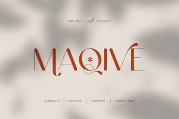 Maqive || Modern Minimalist Sans Serif Font