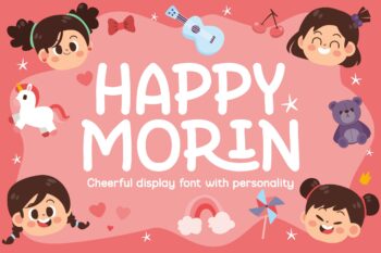 Happy Morin || Modern Playful Display Font
