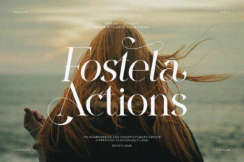 Fostela Actions || Modern Classy Serif Font