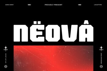 Noeva || Bold Sans Serif Display Font