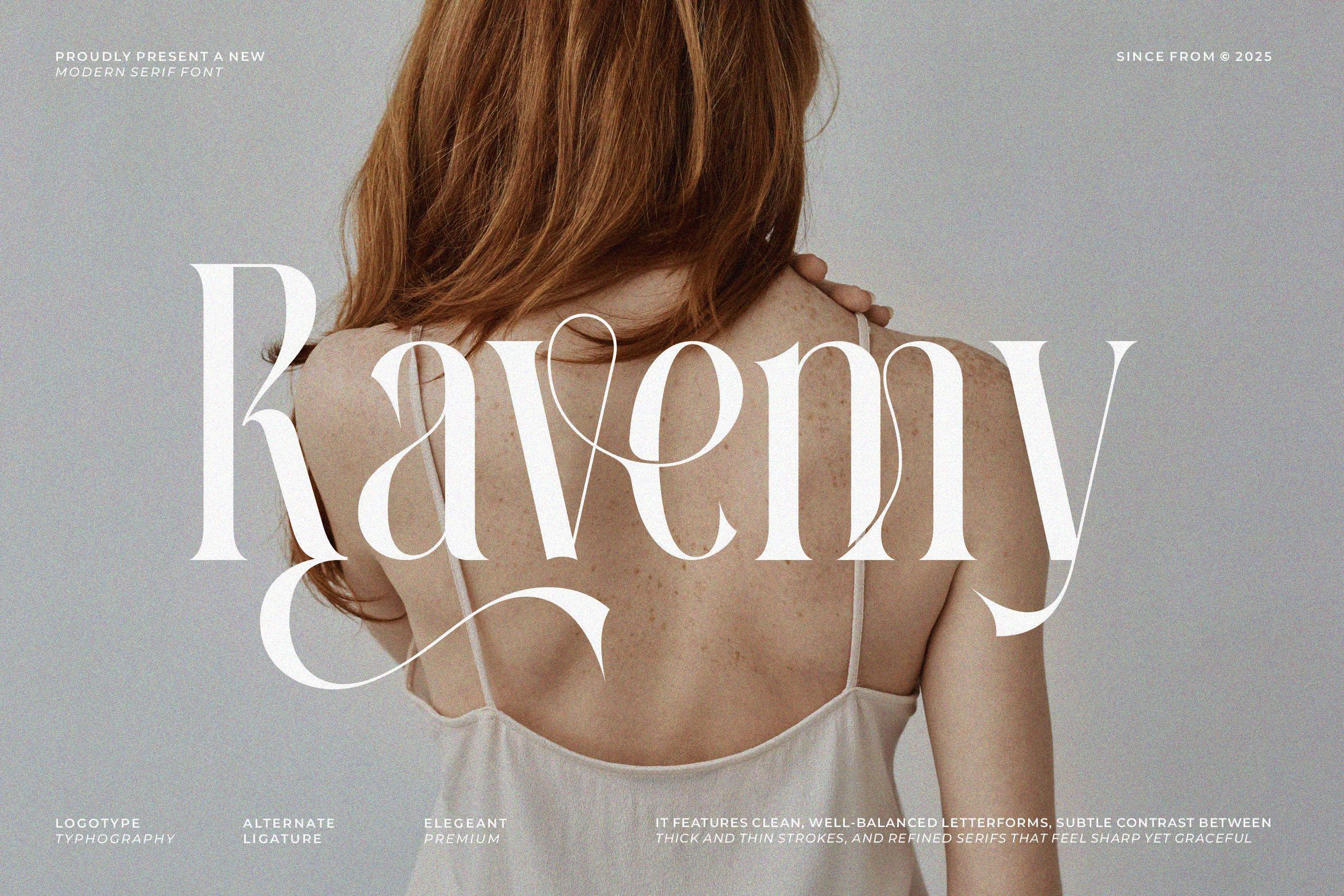 Ravemy || Elegant Classy Serif Font