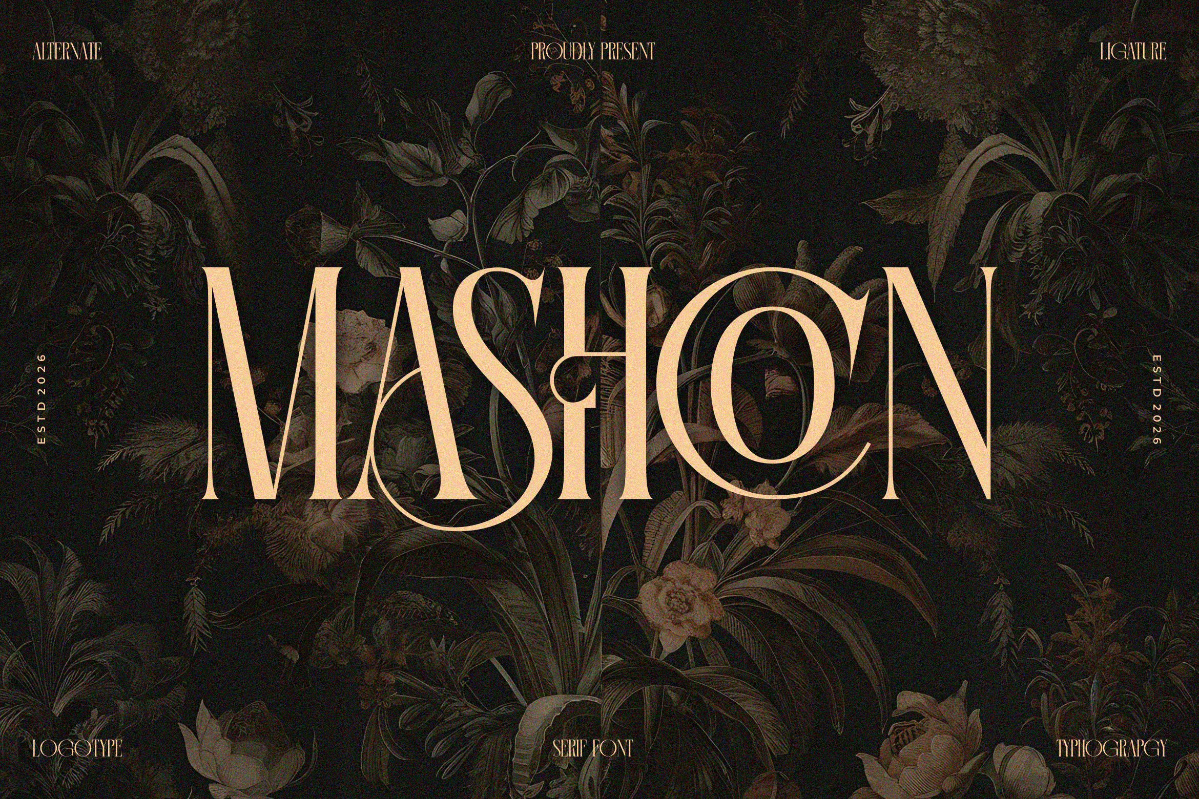 Mashcon || Stylish Serif Font