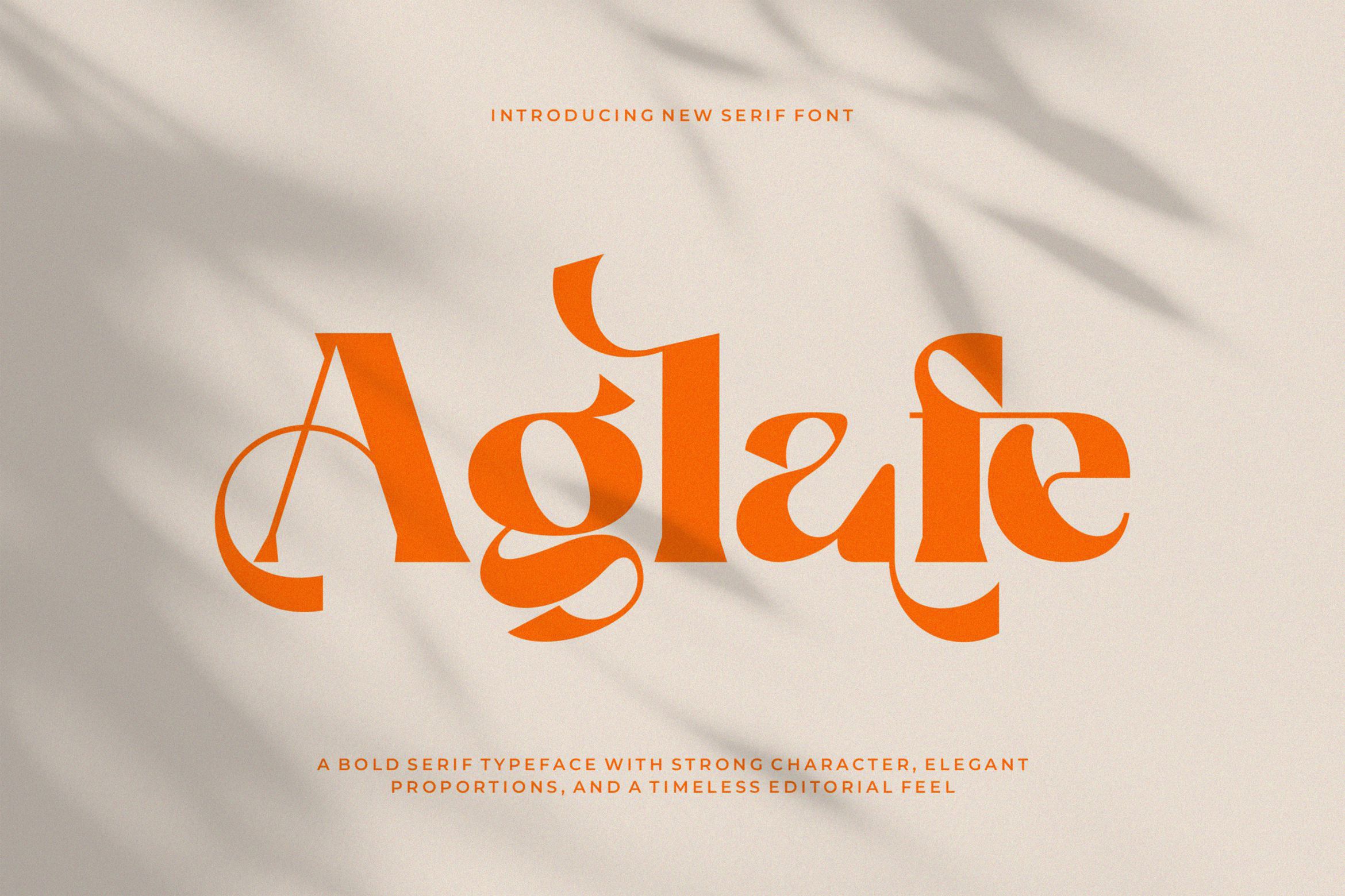 Aglafe || Elegant Strong Serif Font