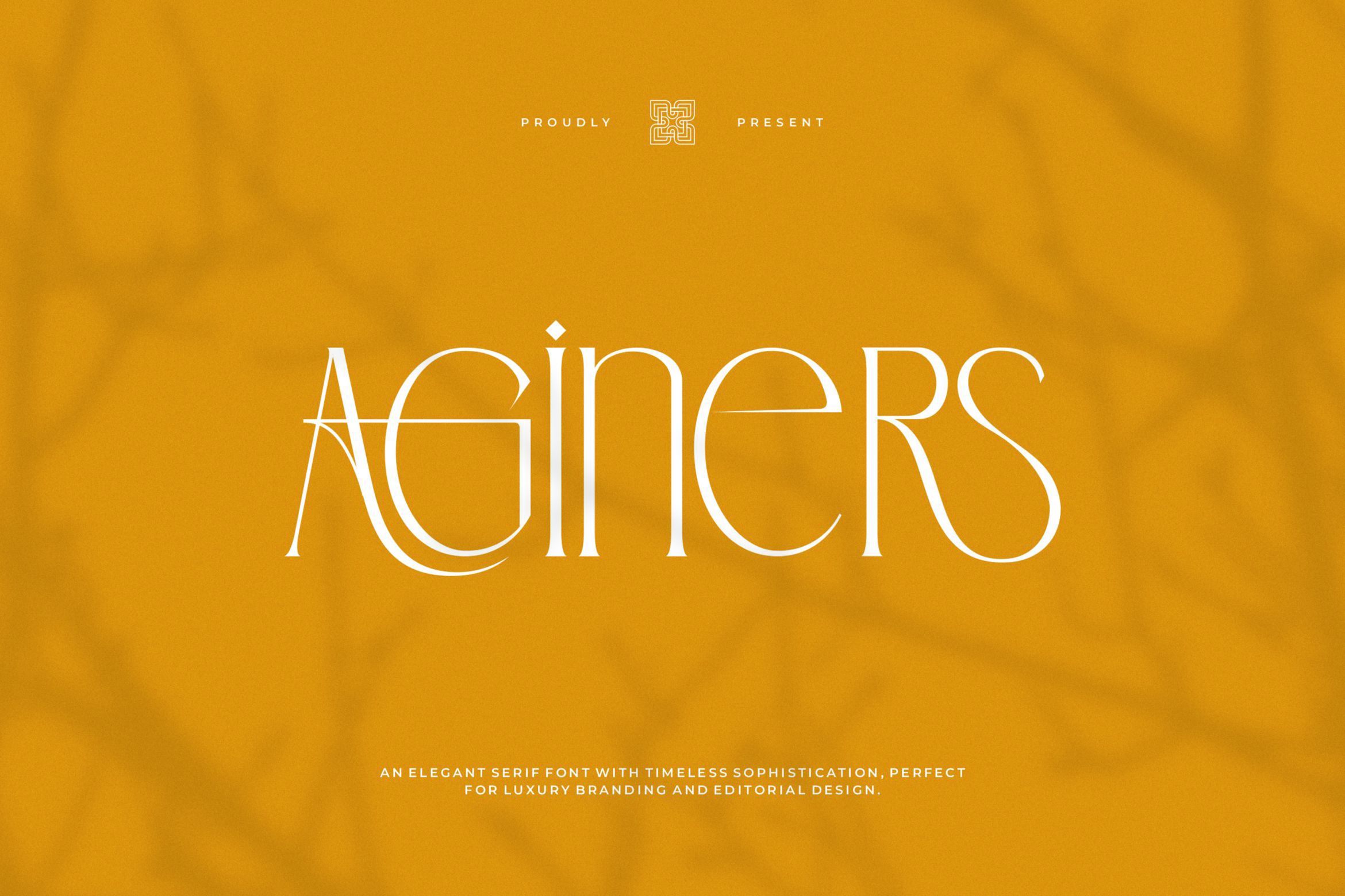 Aginers || Elegant Serif Font